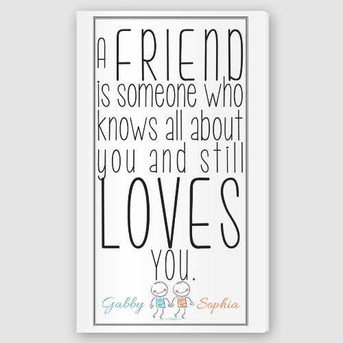 Friends Canvas Sign